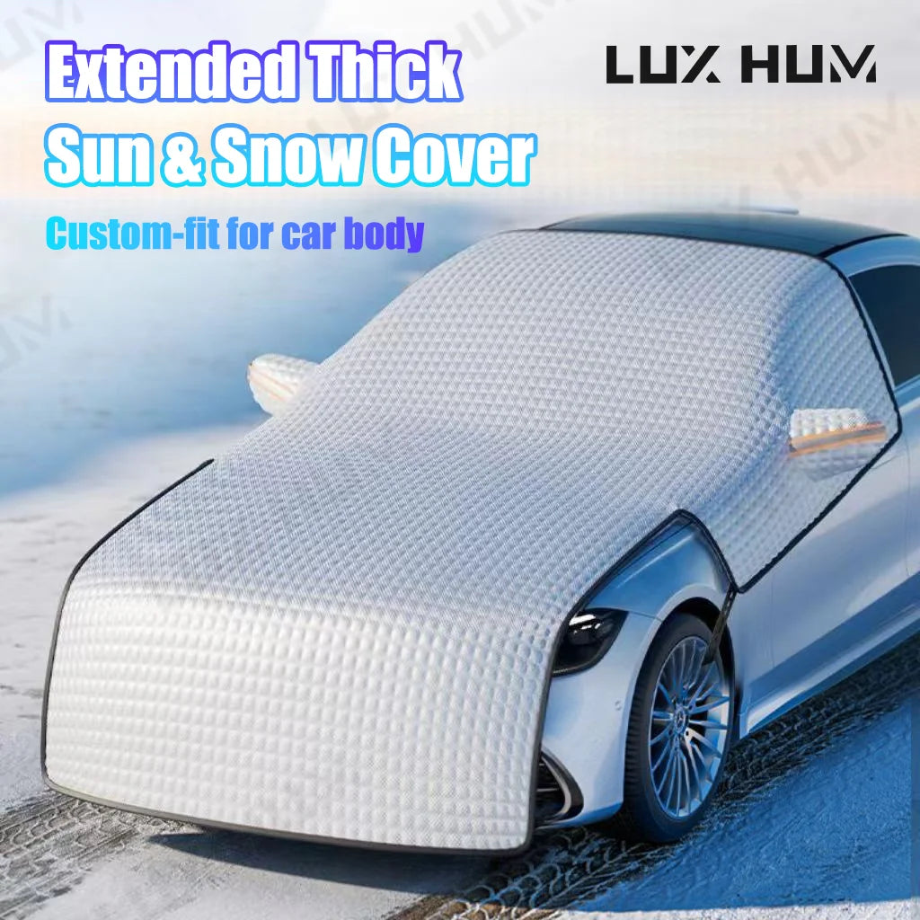 Enlarge Car Snow Cover 7-Layer Winter Windshield Snow Shield Windproof Waterproof Car Window Ice Cover Universal for Suv Sedan